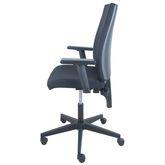 Piqueras y Crespo Silla de Oficina I-Line con Brazos Regulables y Tapizado Negro